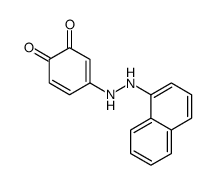 4-(2-naphthalen-1-ylhydrazinyl)cyclohexa-3,5-diene-1,2-dione结构式
