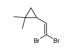 2-(2,2-dibromoethenyl)-1,1-dimethylcyclopropane结构式