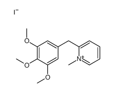 1-methyl-2-[(3,4,5-trimethoxyphenyl)methyl]pyridin-1-ium,iodide Structure