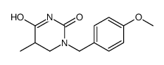 1-[(4-methoxyphenyl)methyl]-5-methyl-1,3-diazinane-2,4-dione Structure