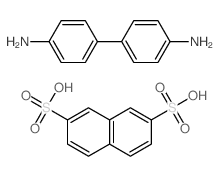4-(4-aminophenyl)aniline; naphthalene-2,7-disulfonic acid Structure
