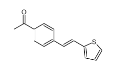 1-[4-(2-thiophen-2-ylethenyl)phenyl]ethanone结构式