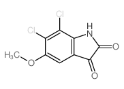 1H-Indole-2,3-dione,6,7-dichloro-5-methoxy- Structure