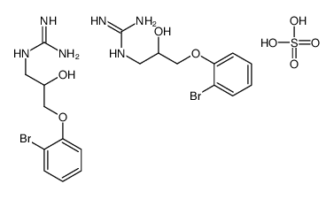 2-[3-(2-bromophenoxy)-2-hydroxypropyl]guanidine,sulfuric acid Structure