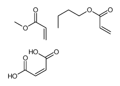 (E)-but-2-enedioic acid,butyl prop-2-enoate,methyl prop-2-enoate Structure