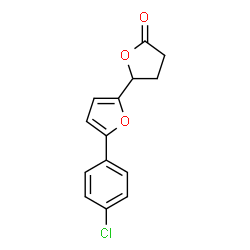 5-(5-(4-chlorophenyl-2-furanyl))dihydro-2(3H)-furanone结构式