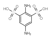 2,5-diaminobenzene-1,3-disulfonic acid Structure