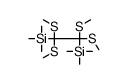 trimethyl-[1,1,2,2-tetrakis(methylsulfanyl)-2-trimethylsilylethyl]silane结构式