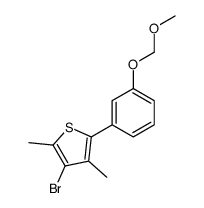 4-bromo-2-[3-(methoxymethoxy)phenyl]-3,5-dimethylthiophene Structure