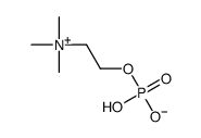 Ethanaminium, N,N,N-trimethyl-2-(phosphonooxy)-, hydroxide, inner salt结构式