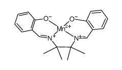 Mn(N,N'-bis(salicylaldehyde)-1,1,2,2-tetramethylethylenediimine)结构式