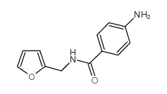 4-氨基-N-(2-呋喃基甲基)苯甲酰胺结构式