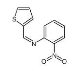 N-(2-nitrophenyl)-1-thiophen-2-ylmethanimine结构式