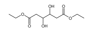 3,4-dihydroxy-adipic acid diethyl ester Structure
