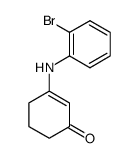3-((2-溴苯基)氨基)环己-2-烯酮结构式