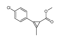 2-Cyclopropene-1-carboxylic acid, 2-methyl-3-(4-chlorophenyl)-, methyl ester结构式
