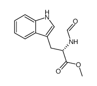 N-formyl Trp-OMe结构式