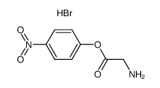 glycine p-nitrophenyl ester hydrobromide Structure