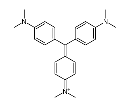 N-[4-[Bis[4-(dimethylamino)phenyl]methylene]-2,5-cyclohexadiene-1-ylidene]-N-methylmethanaminium picture