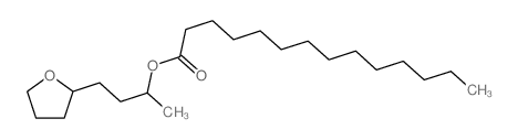 4-(oxolan-2-yl)butan-2-yl tetradecanoate Structure