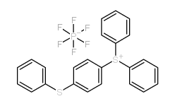 Diphenyl[(phenylthio)phenyl]sulfonium hexafluorophosphate structure