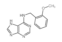 9H-Purin-6-amine,N-[(2-methoxyphenyl)methyl]- Structure