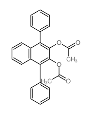 2,3-Naphthalenediol,1,4-diphenyl-, 2,3-diacetate结构式