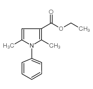 2,5-二甲基-1-苯基-1H-吡咯-3-羧酸乙酯结构式