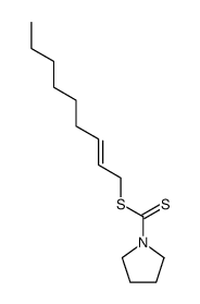 (E)-non-2-en-1-yl pyrrolidine-1-carbodithioate结构式