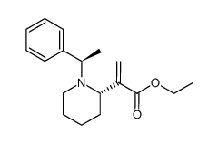 ethyl 2-{(2S)-1-[(1R)-1-phenylethyl]piperidin-2-yl}acrylate结构式