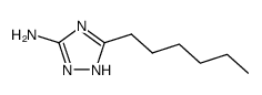 3-amino-5-hexyl-1H-1,2,4-triazole结构式