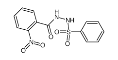 N-benzenesulfonyl-N'-(2-nitro-benzoyl)-hydrazine结构式