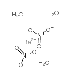 beryllium,dinitrate,trihydrate Structure