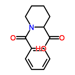 1-苯甲酰基哌啶-2-羧酸结构式