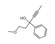 1-methoxy-3-phenylhex-4-yn-3-ol结构式