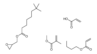 butyl prop-2-enoate,methyl 2-methylprop-2-enoate,oxiran-2-ylmethyl 7,7-dimethyloctanoate,prop-2-enoic acid Structure