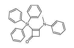 3-(N-Methylanilino)-2-(triphenylsilyl)-2-cyclobuten-1-on Structure