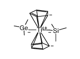Ti(η-C5H5)2(CH2SiMe3)(CH2GeMe3)结构式
