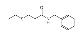 N-benzyl 3-ethylthiopropionamide结构式