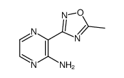 2-amino-3-(5'-methyl-1',2',4'-oxadiazolyl-3')pyrazine结构式