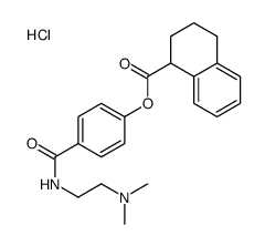 [4-[2-(dimethylamino)ethylcarbamoyl]phenyl] 1,2,3,4-tetrahydronaphthalene-1-carboxylate,hydrochloride结构式