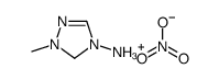 1H-1,2,4-三氮唑IUM, 4-氨基-1-甲基-硝酸盐结构式