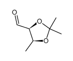 1,3-Dioxolane-4-carboxaldehyde, 2,2,5-trimethyl-, (4S-cis)- (9CI)结构式