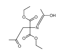 diethyl 2-acetamido-2-(2-oxopropyl)propanedioate Structure