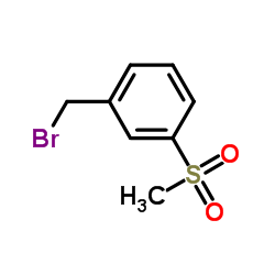3-(甲基磺酰基)苄溴结构式
