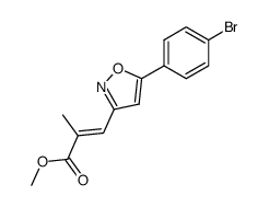 3-[5-(4-bromophenyl)isoxazol-3-yl]-2-methylacrylic acid methyl ester Structure