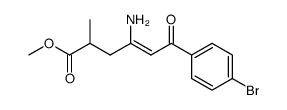 4-amino-6-(4-bromophenyl)-2-methyl-6-oxohex-4-enoic acid methyl ester Structure