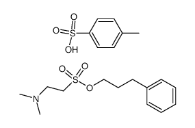 3-phenylpropyl 2-(dimethylamino)ethane-1-sulfonate 4-methylbenzenesulfonate结构式