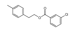 4-methylphenethyl 3-chlorobenzoate结构式