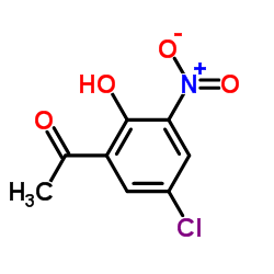 5'-氯-2'-羟基-3'-硝基乙酰苯结构式